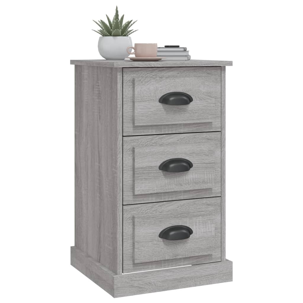 Table de chevet sonoma gris 39x39x67 cm bois d'ingénierie - XIOS