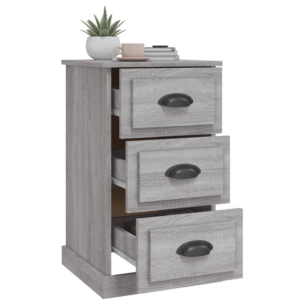 Table de chevet sonoma gris 39x39x67 cm bois d'ingénierie - XIOS