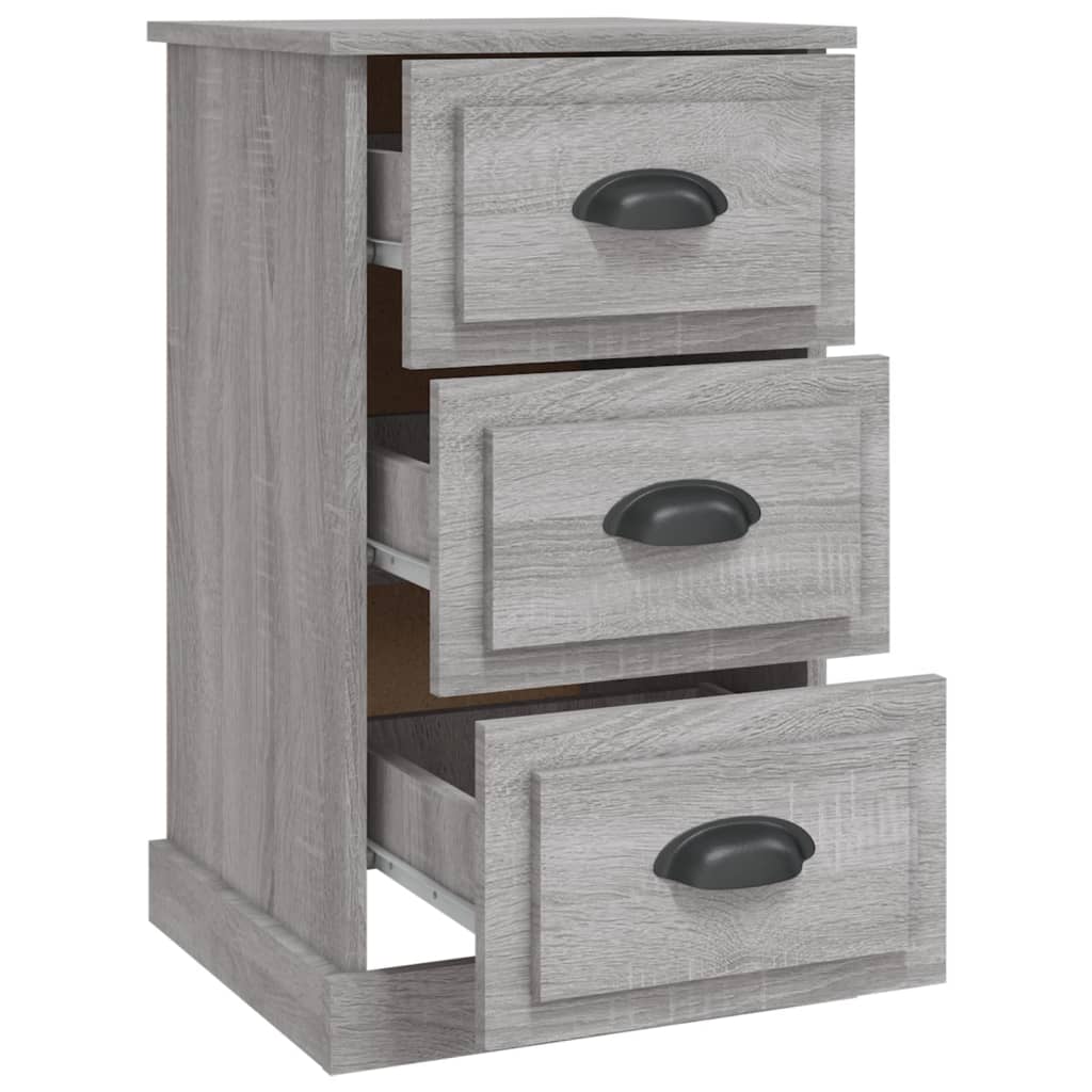 Table de chevet sonoma gris 39x39x67 cm bois d'ingénierie - XIOS