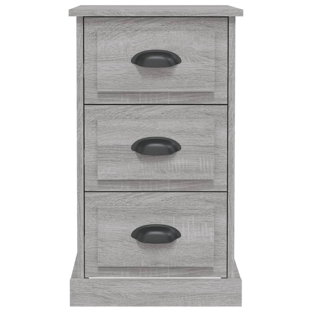 Table de chevet sonoma gris 39x39x67 cm bois d'ingénierie - XIOS