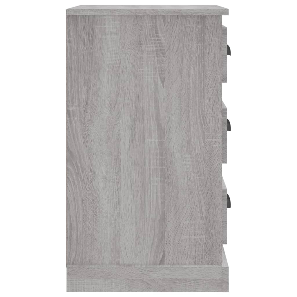 Table de chevet sonoma gris 39x39x67 cm bois d'ingénierie - XIOS