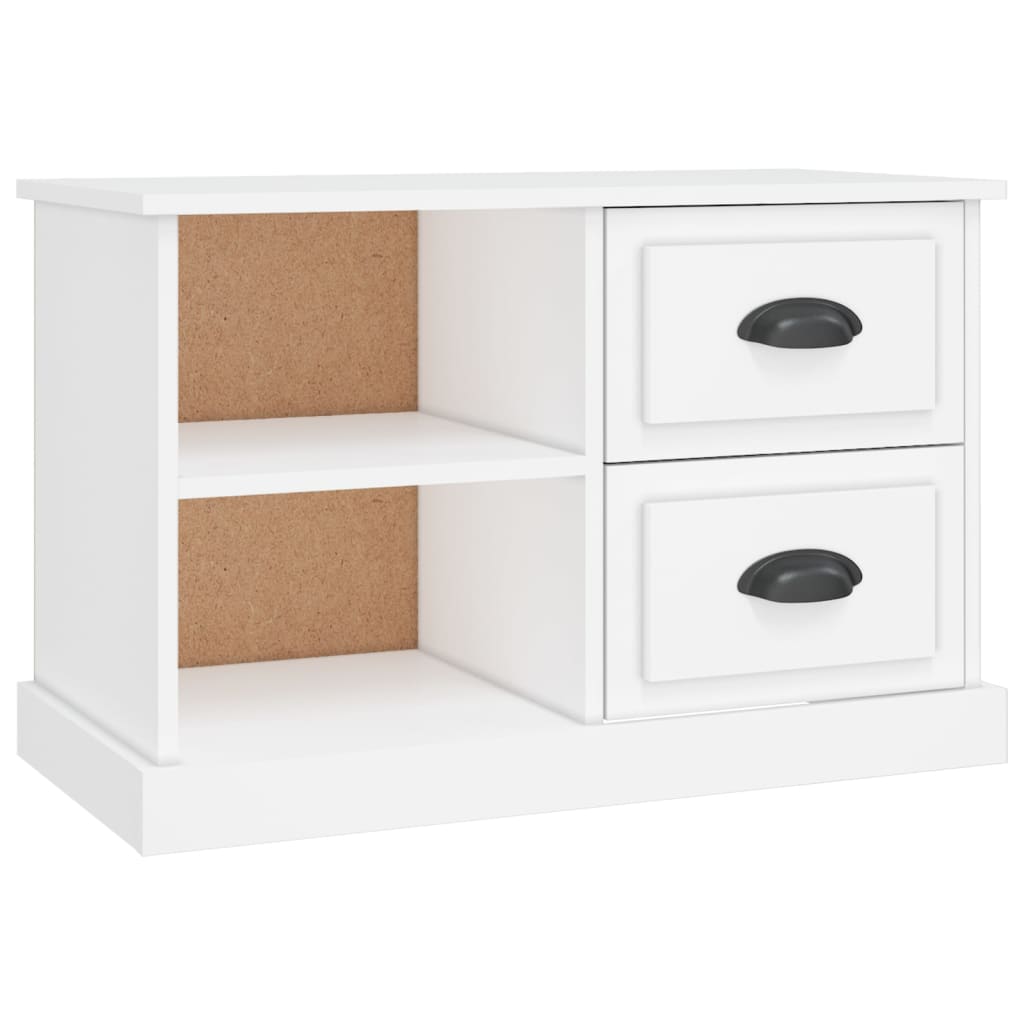 Meuble TV blanc 73x35,5x47,5 cm bois d'ingénierie - XIOS