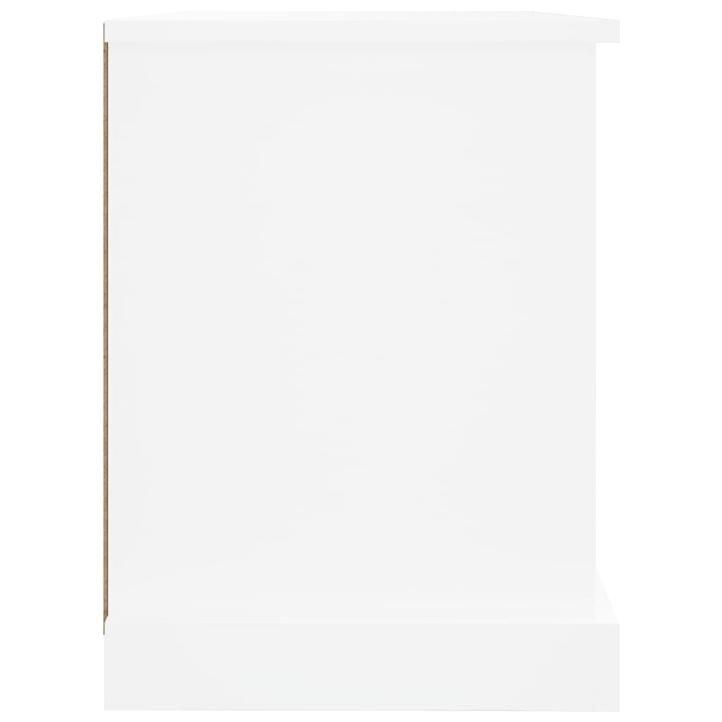 Meuble TV blanc 73x35,5x47,5 cm bois d'ingénierie - XIOS