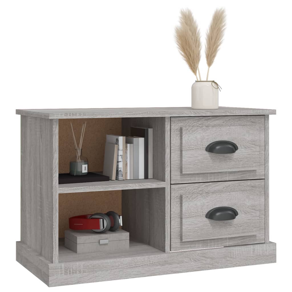 Meuble TV sonoma gris 73x35,5x47,5 cm bois d'ingénierie - XIOS