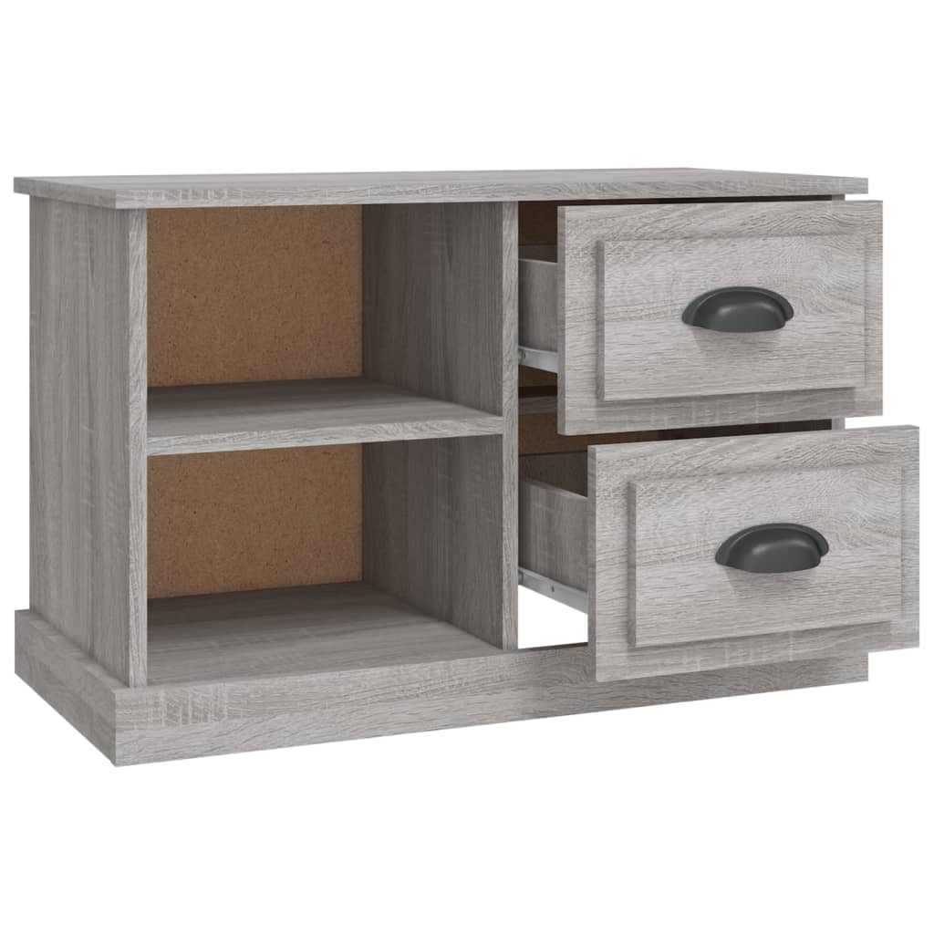 Meuble TV sonoma gris 73x35,5x47,5 cm bois d'ingénierie - XIOS