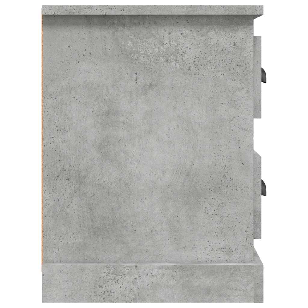 Meuble TV gris béton 102x35,5x47,5 cm bois d'ingénierie - XIOS