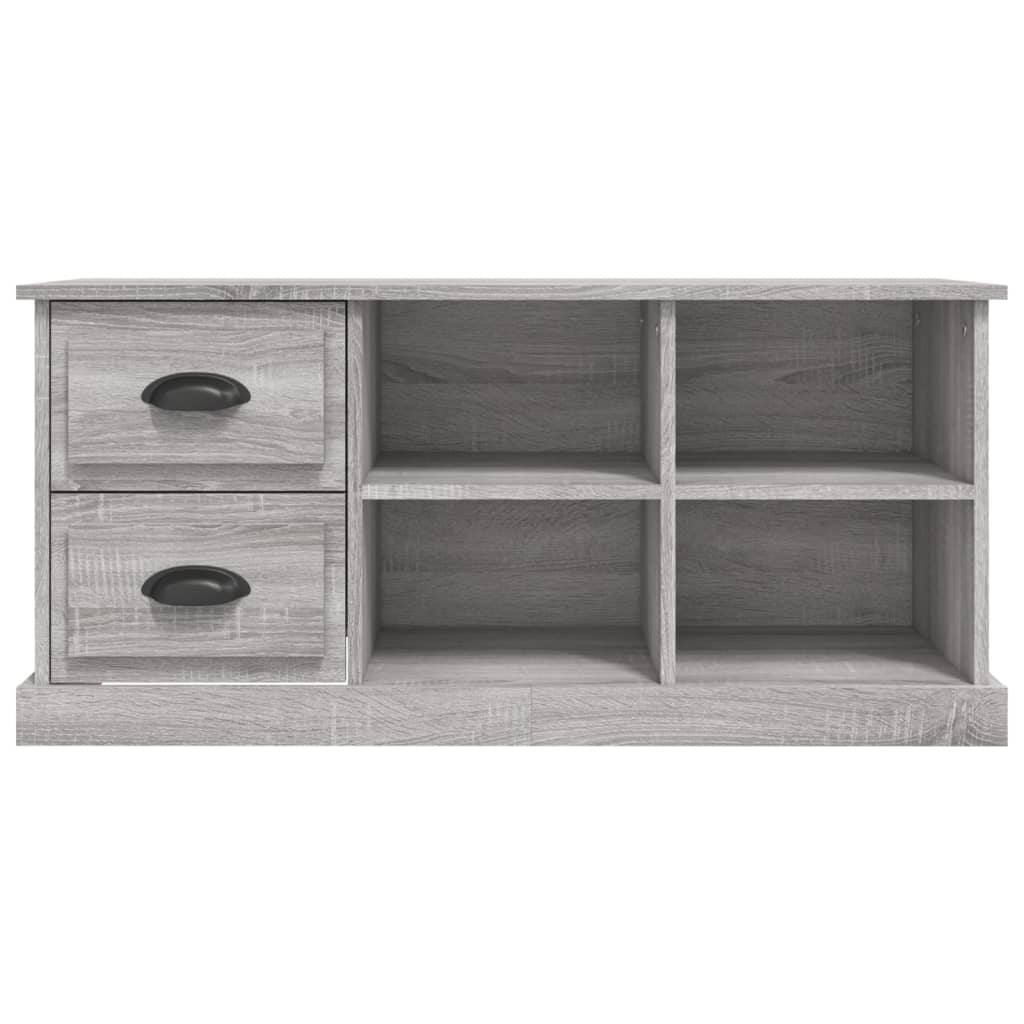 Meuble TV sonoma gris 102x35,5x47,5 cm bois d'ingénierie - XIOS