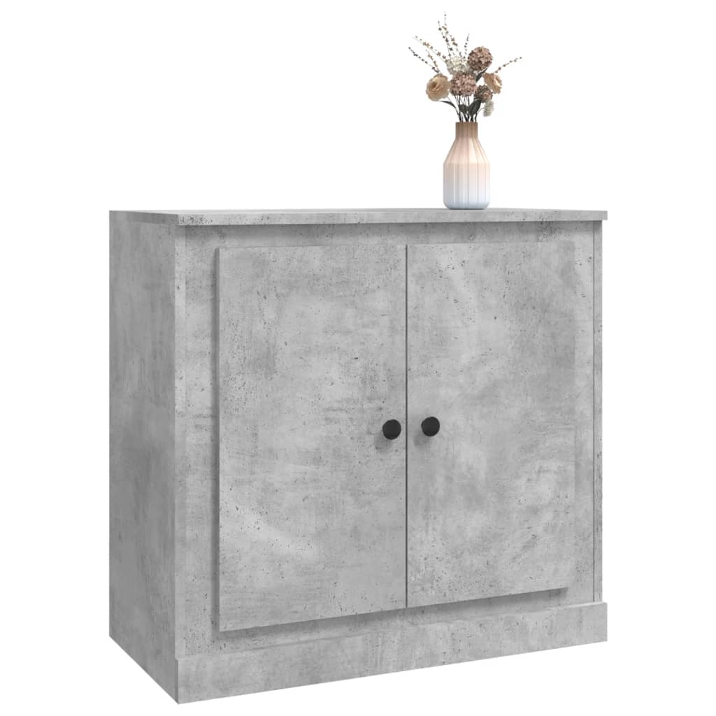 Buffet gris béton 70x35,5x67,5 cm bois d'ingénierie - XIOS