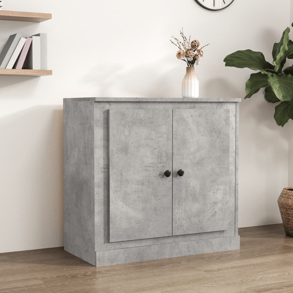 Buffet gris béton 70x35,5x67,5 cm bois d'ingénierie - XIOS
