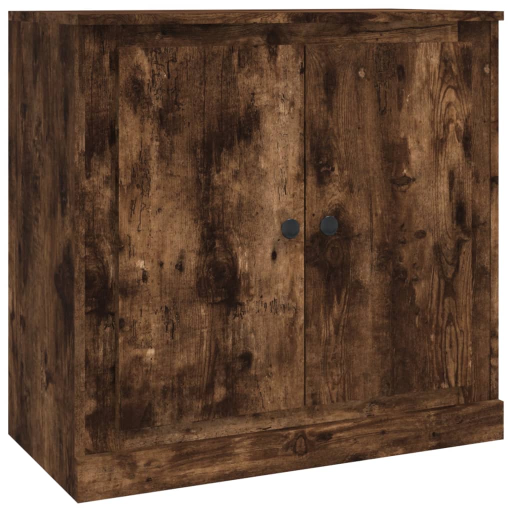 Buffet chêne fumé 70x35,5x67,5 cm bois d'ingénierie - XIOS