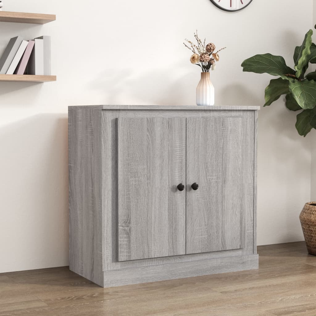 Buffet sonoma gris 70x35,5x67,5 cm bois d'ingénierie - XIOS