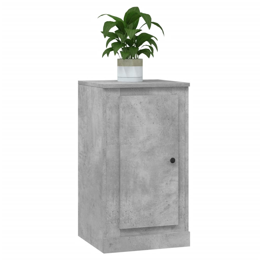 Buffet gris béton 37,5x35,5x67,5 cm bois d'ingénierie - XIOS