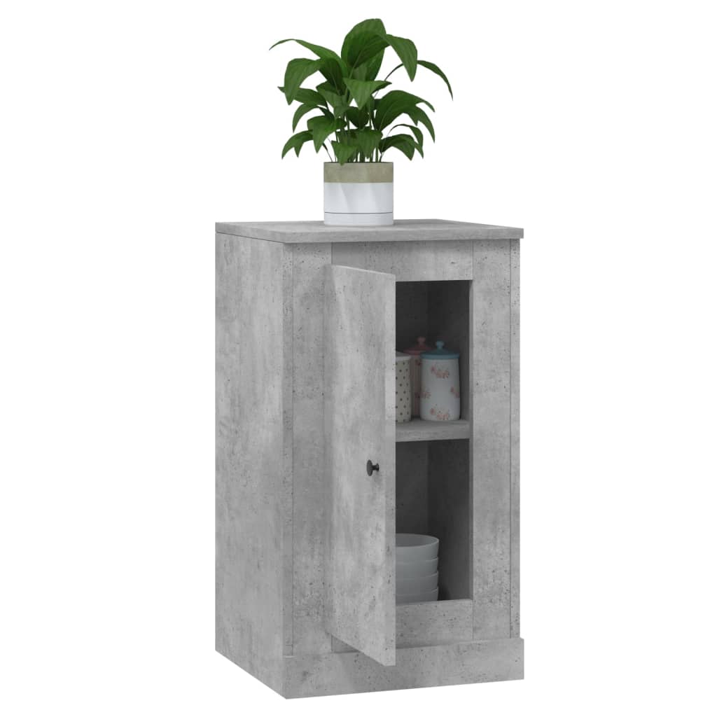 Buffet gris béton 37,5x35,5x67,5 cm bois d'ingénierie - XIOS