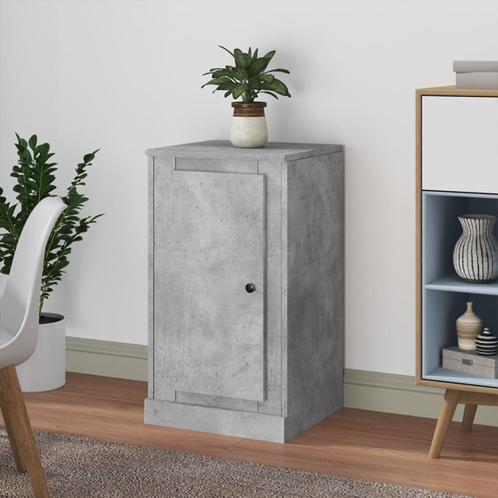 Buffet gris béton 37,5x35,5x67,5 cm bois d'ingénierie - XIOS