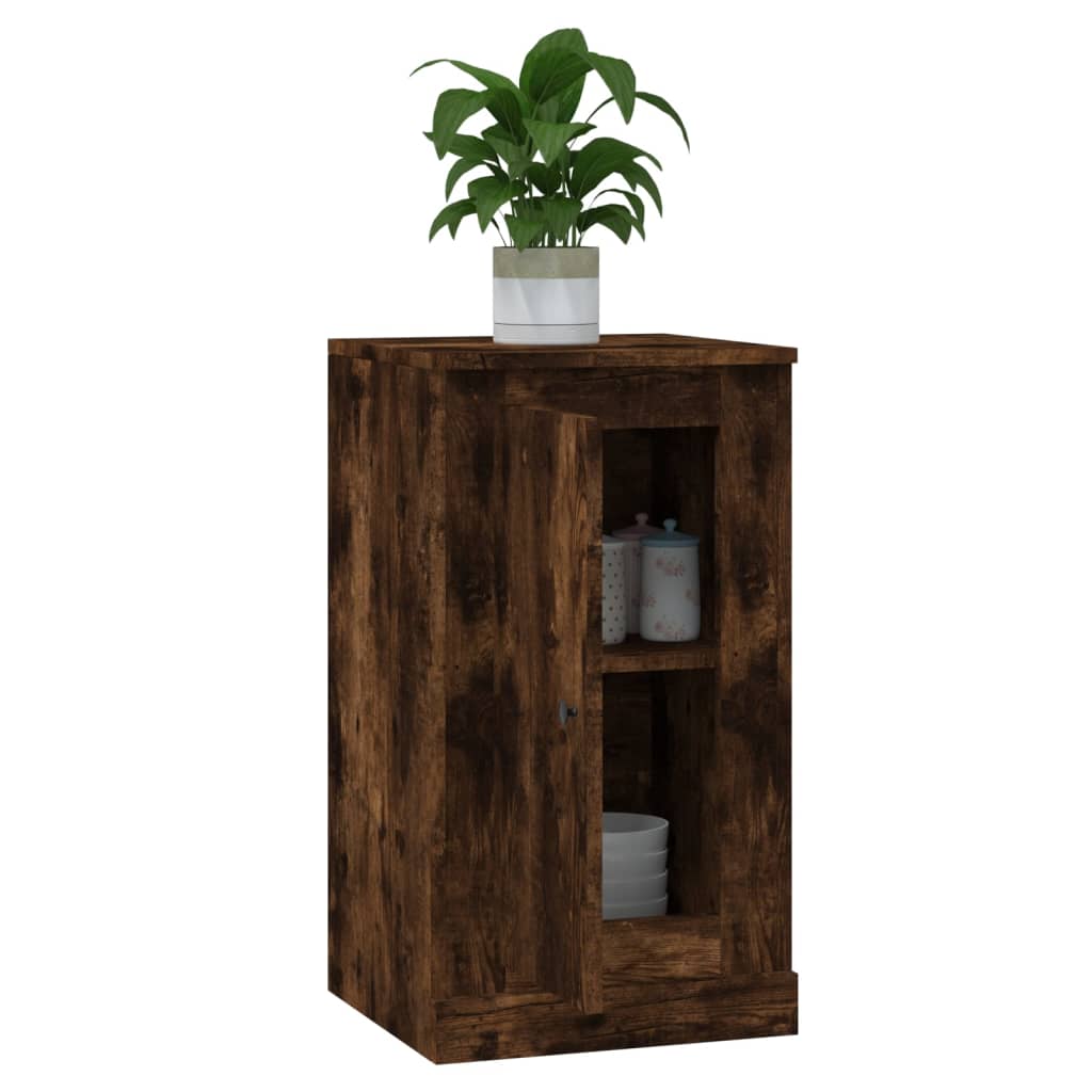 Buffet chêne fumé 37,5x35,5x67,5 cm bois d'ingénierie - XIOS