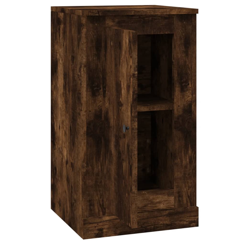 Buffet chêne fumé 37,5x35,5x67,5 cm bois d'ingénierie - XIOS