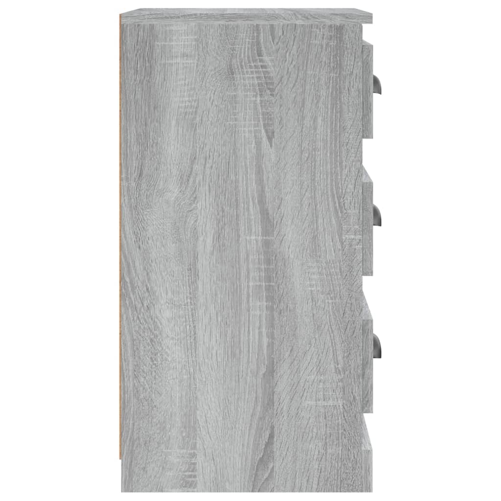 Buffet sonoma gris 36x35,5x67,5 cm bois d'ingénierie - XIOS