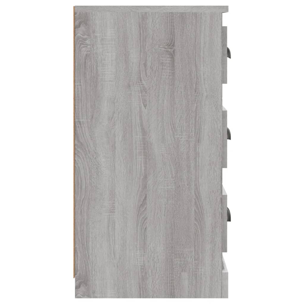 Buffet sonoma gris 70x35,5x67,5 cm bois d'ingénierie - XIOS