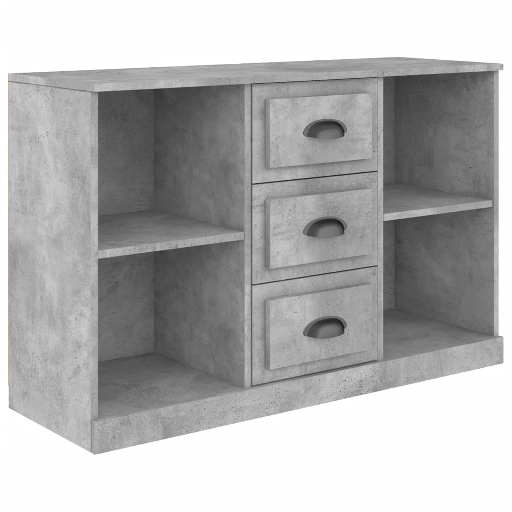 Buffet gris béton 104,5x35,5x67,5 cm bois d'ingénierie - XIOS