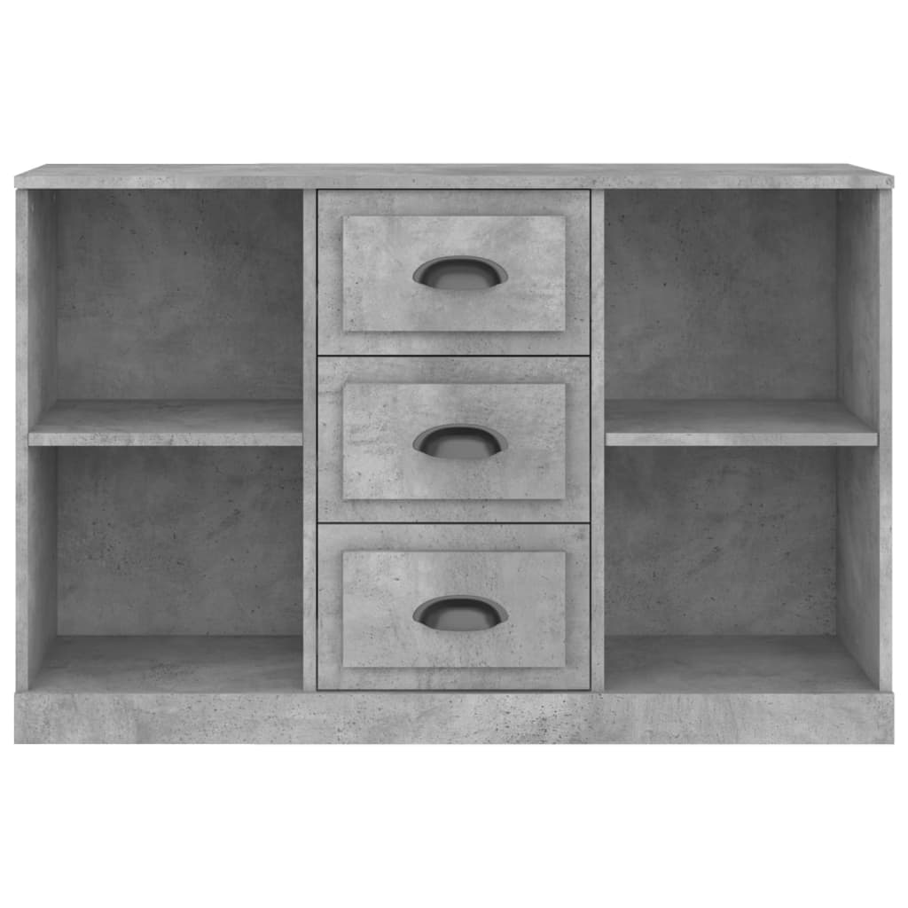 Buffet gris béton 104,5x35,5x67,5 cm bois d'ingénierie - XIOS