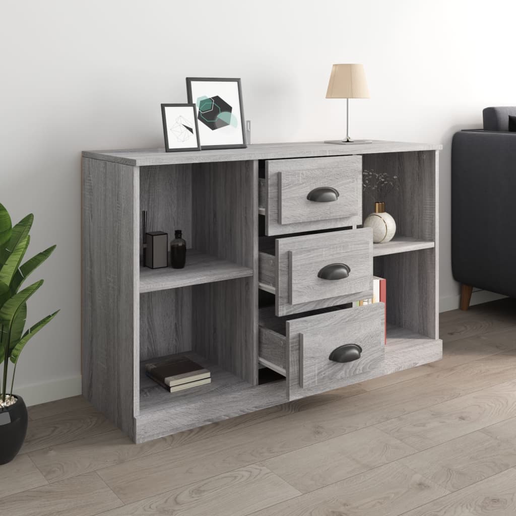Buffet sonoma gris 104,5x35,5x67,5 cm bois d'ingénierie - XIOS