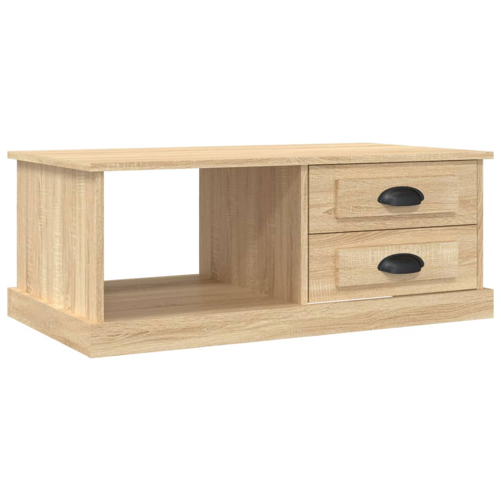 Table basse Chêne sonoma 90x50x35 cm Bois d'ingénierie - XIOS