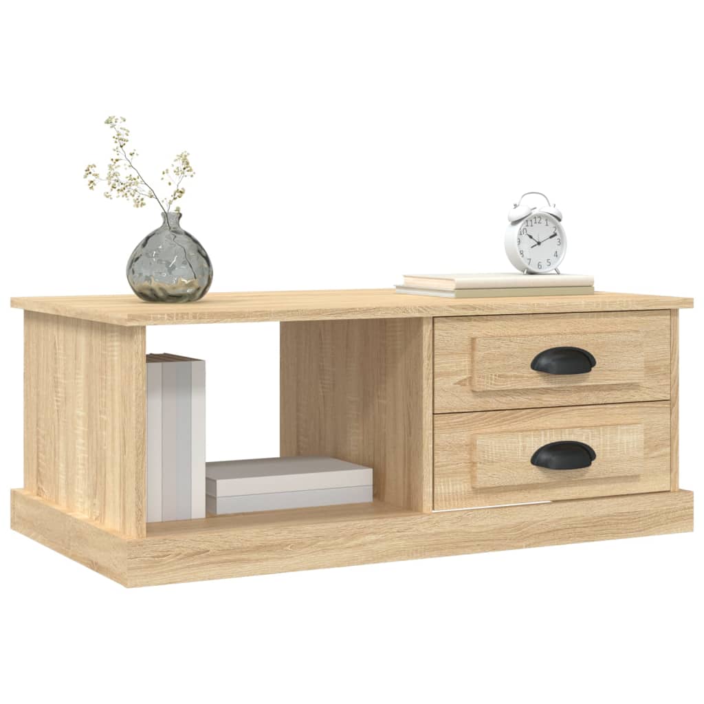 Table basse Chêne sonoma 90x50x35 cm Bois d'ingénierie - XIOS