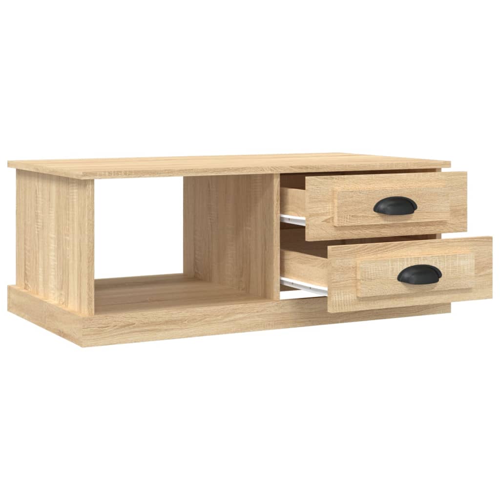 Table basse Chêne sonoma 90x50x35 cm Bois d'ingénierie - XIOS