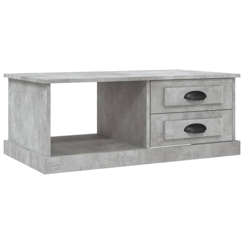 Table basse Gris béton 90x50x35 cm Bois d'ingénierie - XIOS
