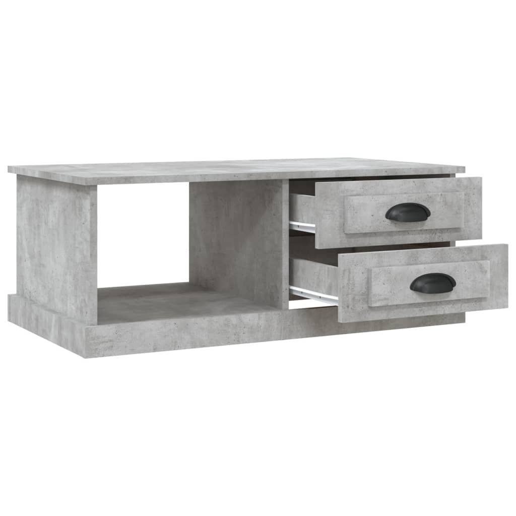 Table basse Gris béton 90x50x35 cm Bois d'ingénierie - XIOS