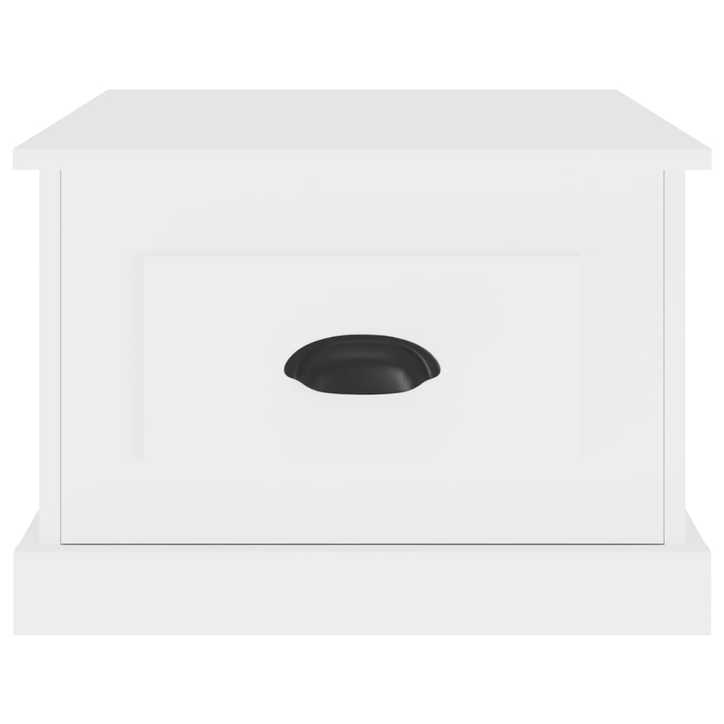 Table basse blanc 50x50x35 cm bois d'ingénierie - XIOS