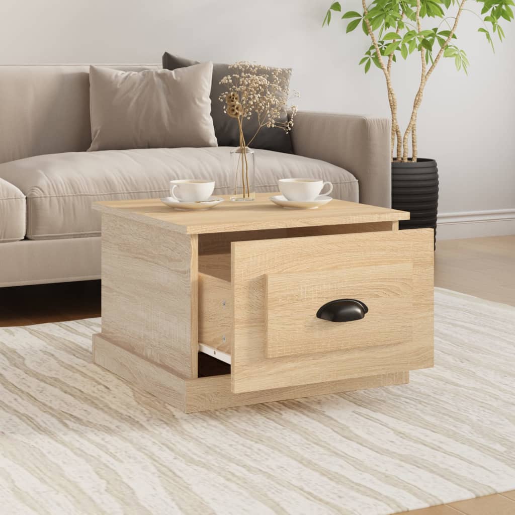 Table basse Chêne sonoma 50x50x35 cm Bois d'ingénierie - XIOS