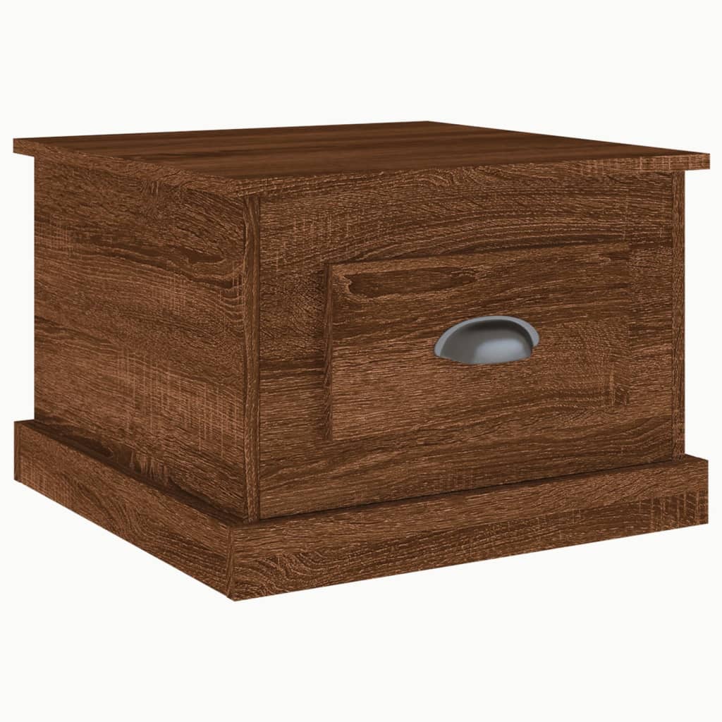 Table basse Chêne marron 50x50x35 cm Bois d'ingénierie - XIOS