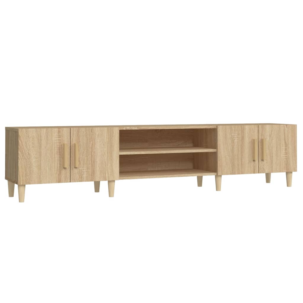 Meuble TV Chêne Sonoma 180x31,5x40 cm Bois d'ingénierie - XIOS