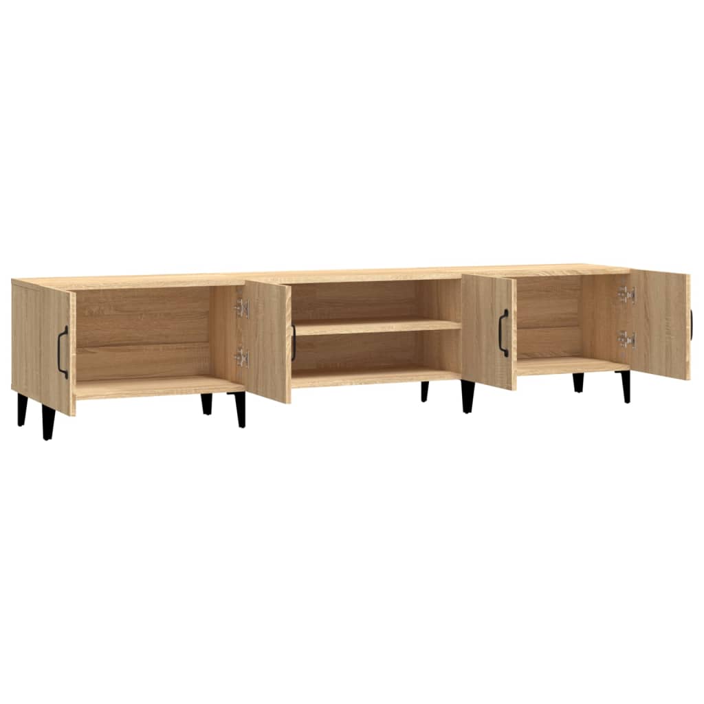 Meubles TV chêne sonoma 180x31,5x40 cm bois d'ingénierie - XIOS
