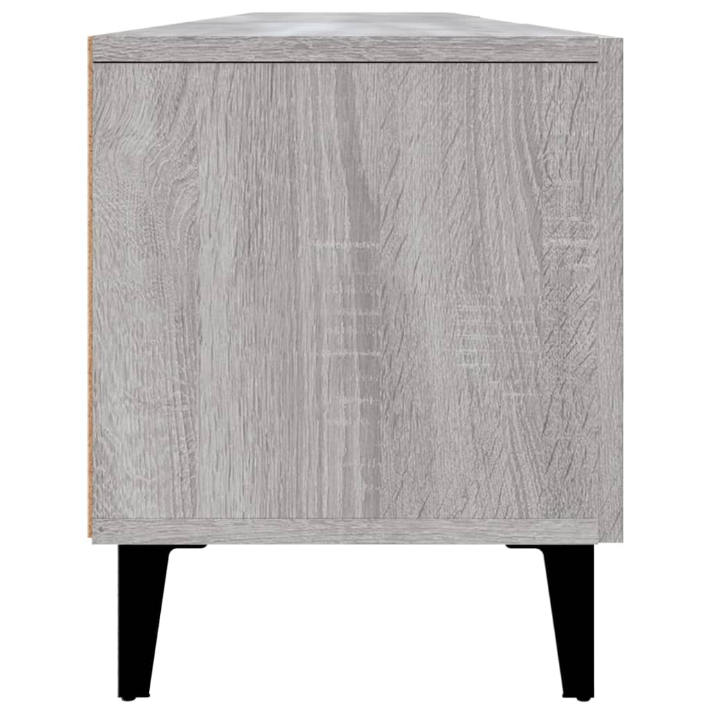 Meuble TV sonoma gris 180x31,5x40 cm bois d'ingénierie - XIOS