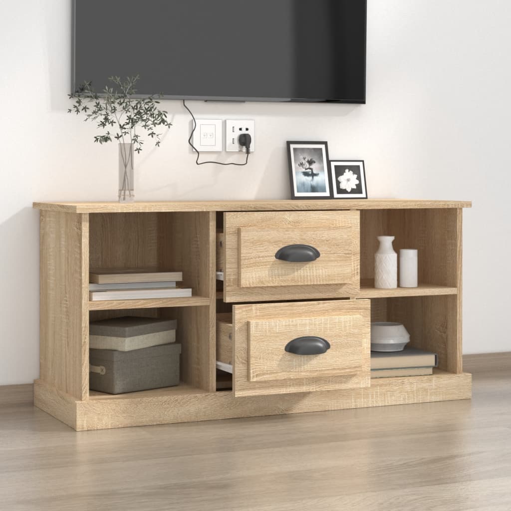 Meuble TV chêne sonoma 99,5x35,5x48 cm bois d'ingénierie - XIOS
