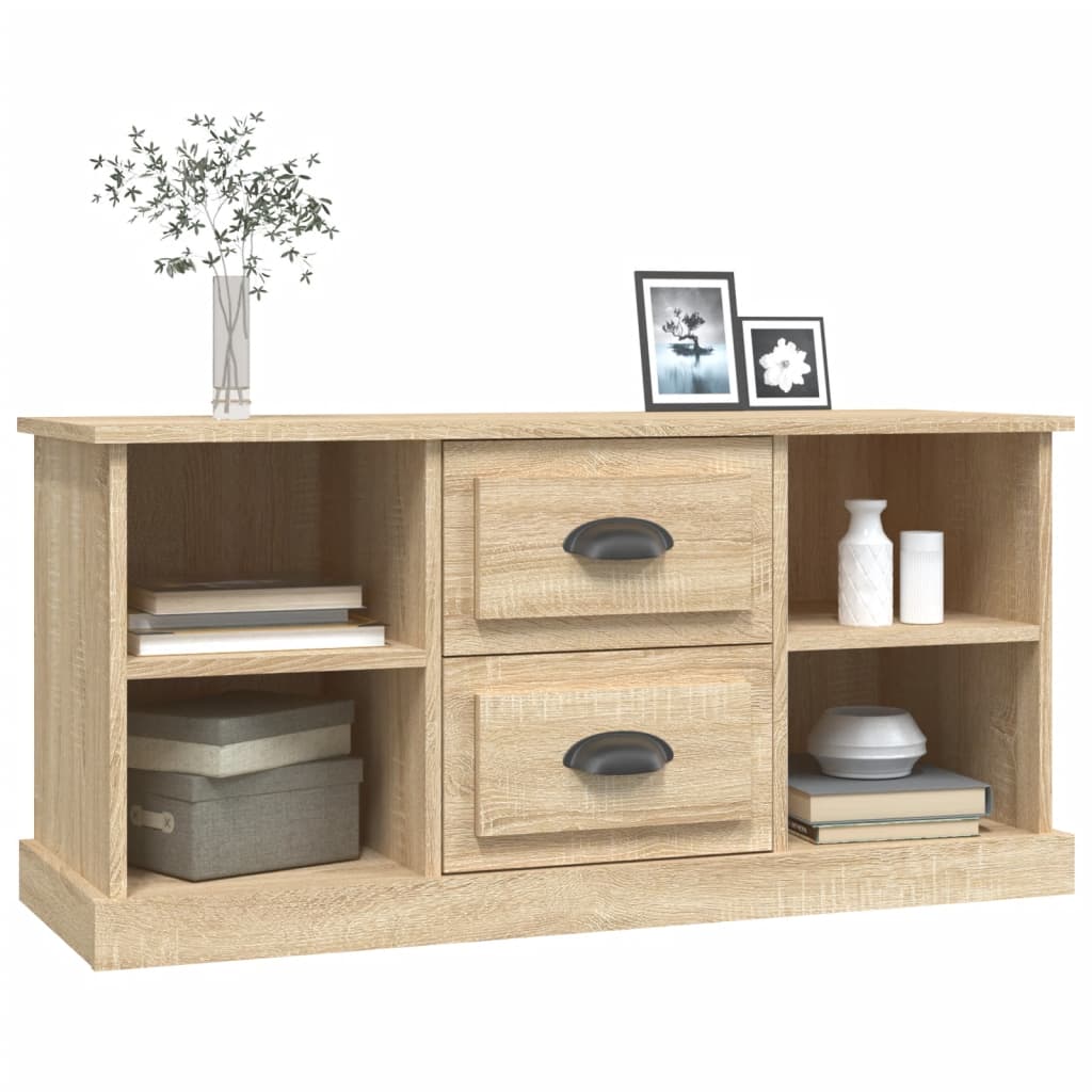 Meuble TV chêne sonoma 99,5x35,5x48 cm bois d'ingénierie - XIOS