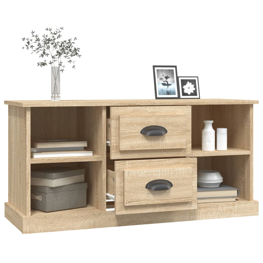 Meuble TV chêne sonoma 99,5x35,5x48 cm bois d'ingénierie - XIOS