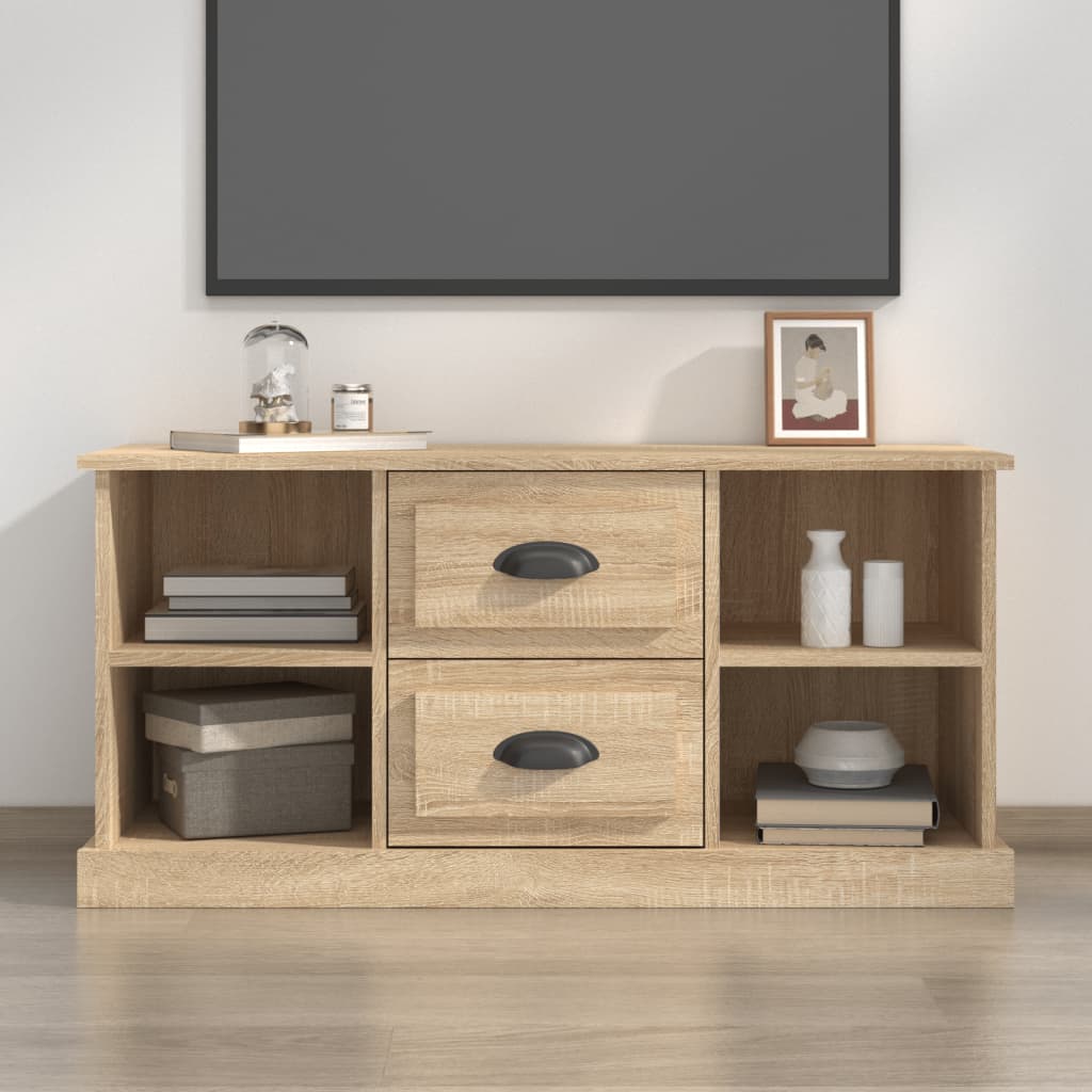 Meuble TV chêne sonoma 99,5x35,5x48 cm bois d'ingénierie - XIOS