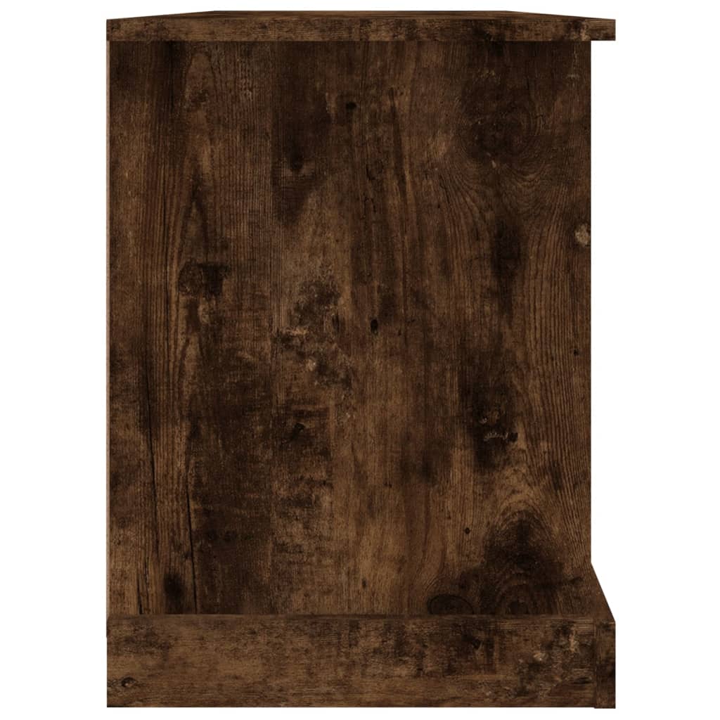 Meuble TV chêne fumé 99,5x35,5x48 cm bois d'ingénierie - XIOS