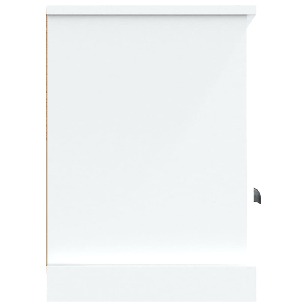 Meuble TV blanc 100x35x50 cm bois d'ingénierie - XIOS