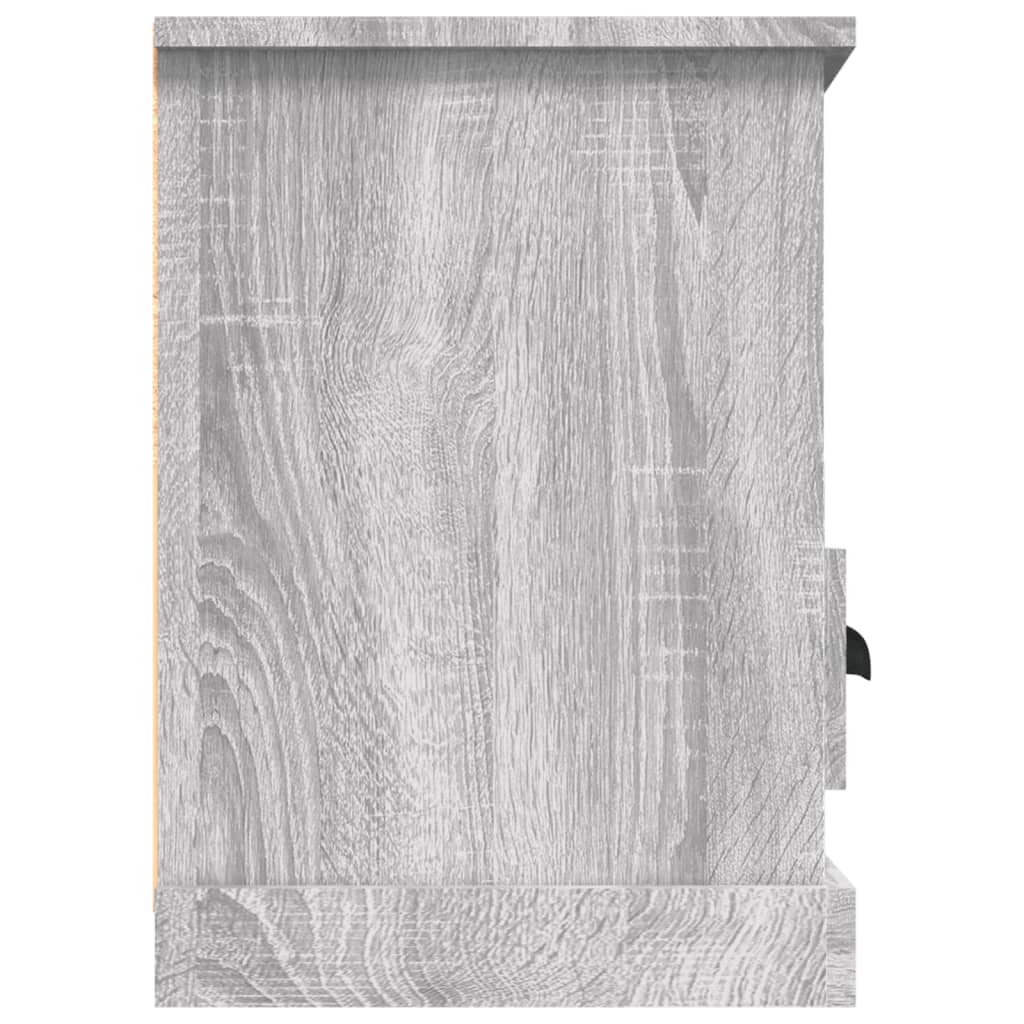 Meuble TV sonoma gris 100x35x50 cm bois d'ingénierie - XIOS
