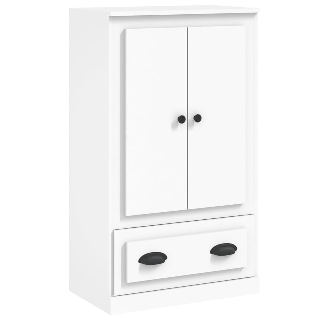 Buffet haut blanc 60x35,5x103,5 cm bois d'ingénierie - XIOS