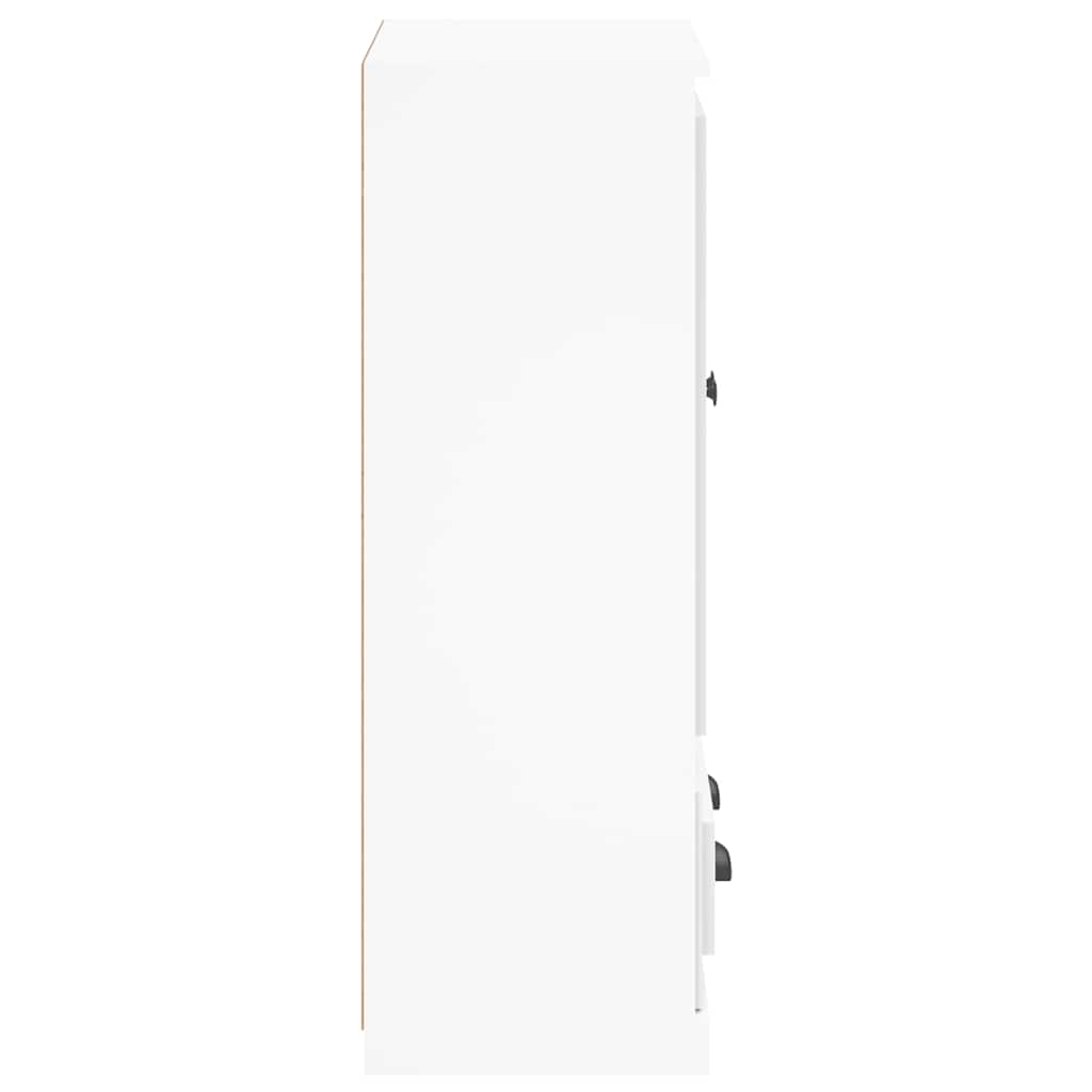 Buffet haut blanc 60x35,5x103,5 cm bois d'ingénierie - XIOS