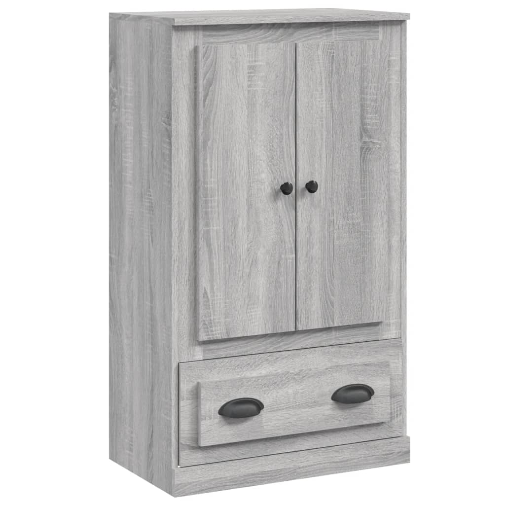 Buffet haut sonoma gris 60x35,5x103,5 cm bois d'ingénierie - XIOS
