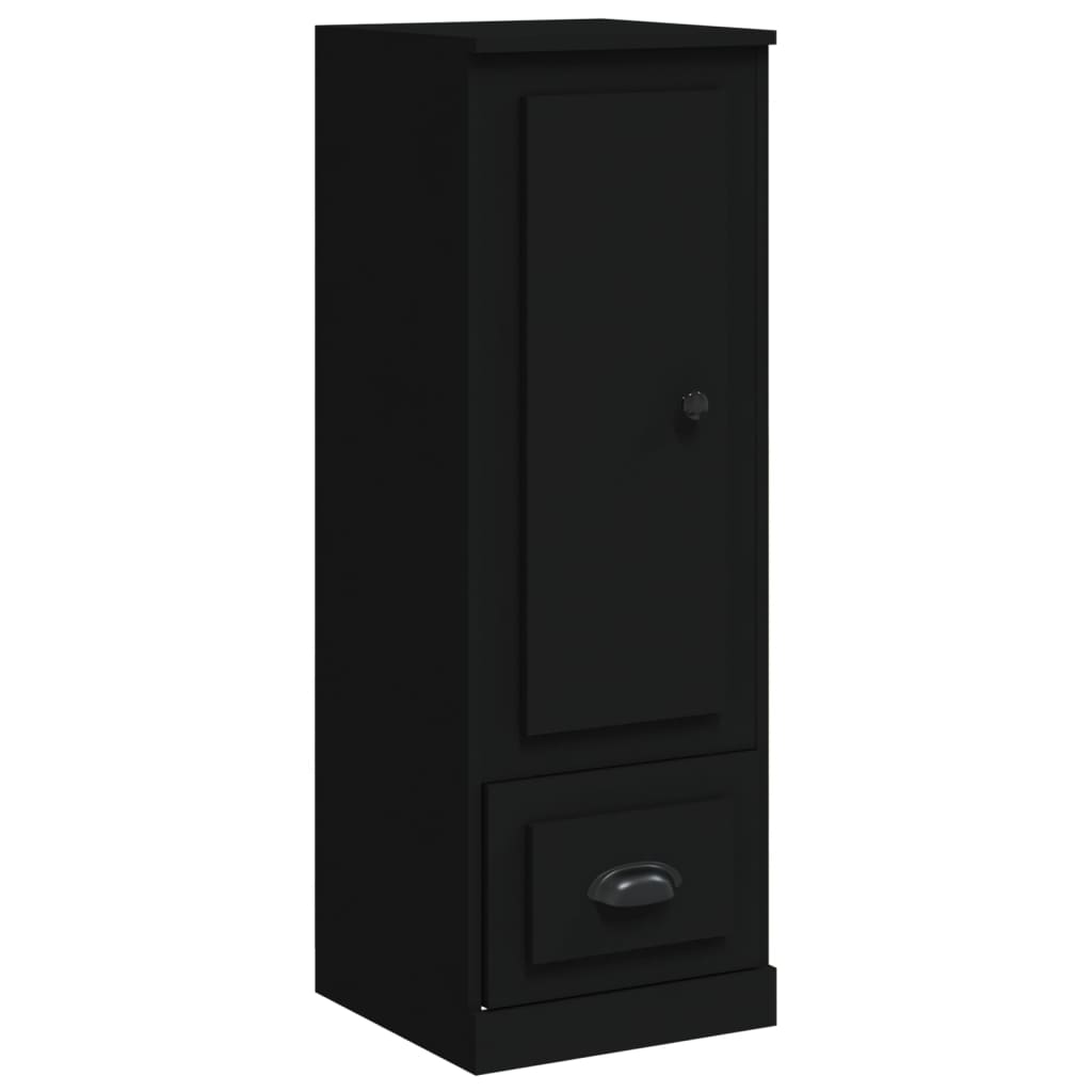 Buffet haut noir 36x35,5x103,5 cm bois d'ingénierie - XIOS
