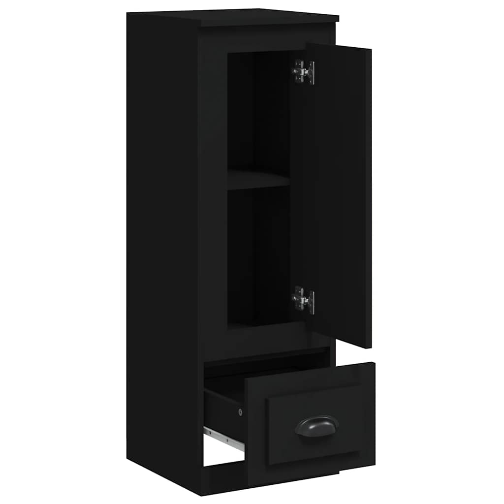 Buffet haut noir 36x35,5x103,5 cm bois d'ingénierie - XIOS