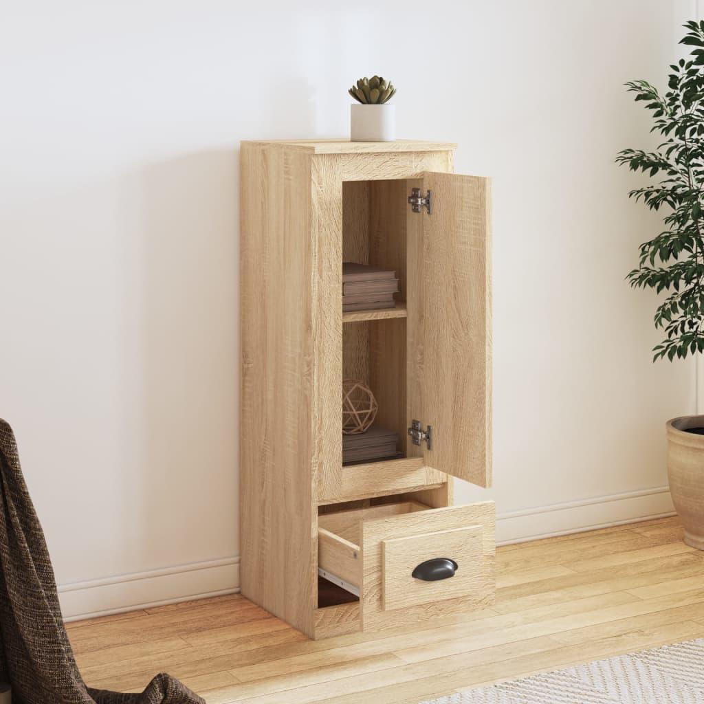 Buffet haut chêne sonoma 36x35,5x103,5 cm bois d'ingénierie - XIOS