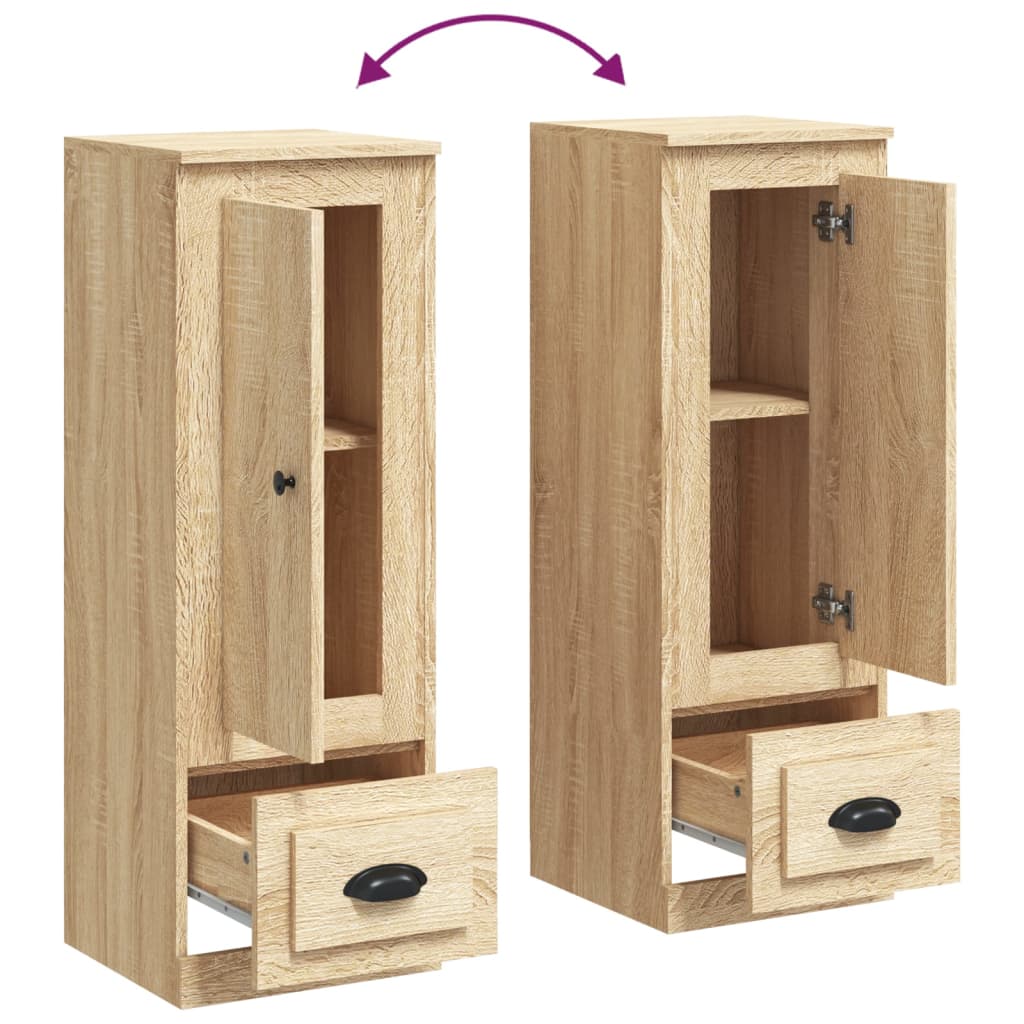 Buffet haut chêne sonoma 36x35,5x103,5 cm bois d'ingénierie - XIOS